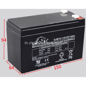 DJW12-7.0 แบตเตอรี่ตะกั่วกรดปิดผนึกปิดผนึก